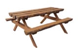 Conjunt taula fusta rustico