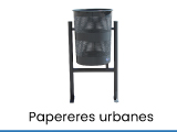 papereres urbanes d'exterior en acer, acer corten...