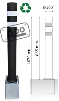 models pilones A-flex dt amb base extrable ferro