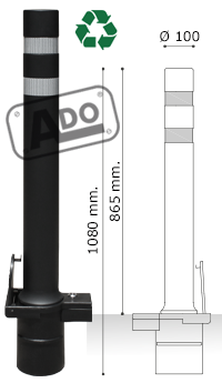 models pilones A-flex dt amb base extrable plstic