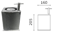 base hierro extraible pilonas a-flex