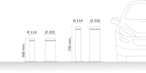 mides pilones semiautomàtiques Dubai