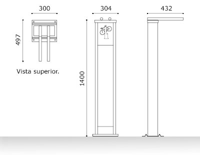 Estaci de manteniment de bicicletes Universal Keeper