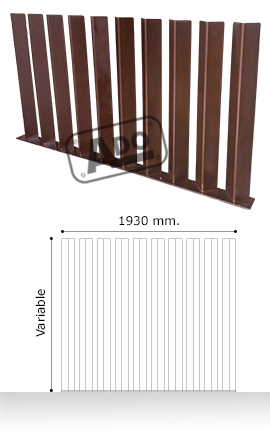 tancament modular corten